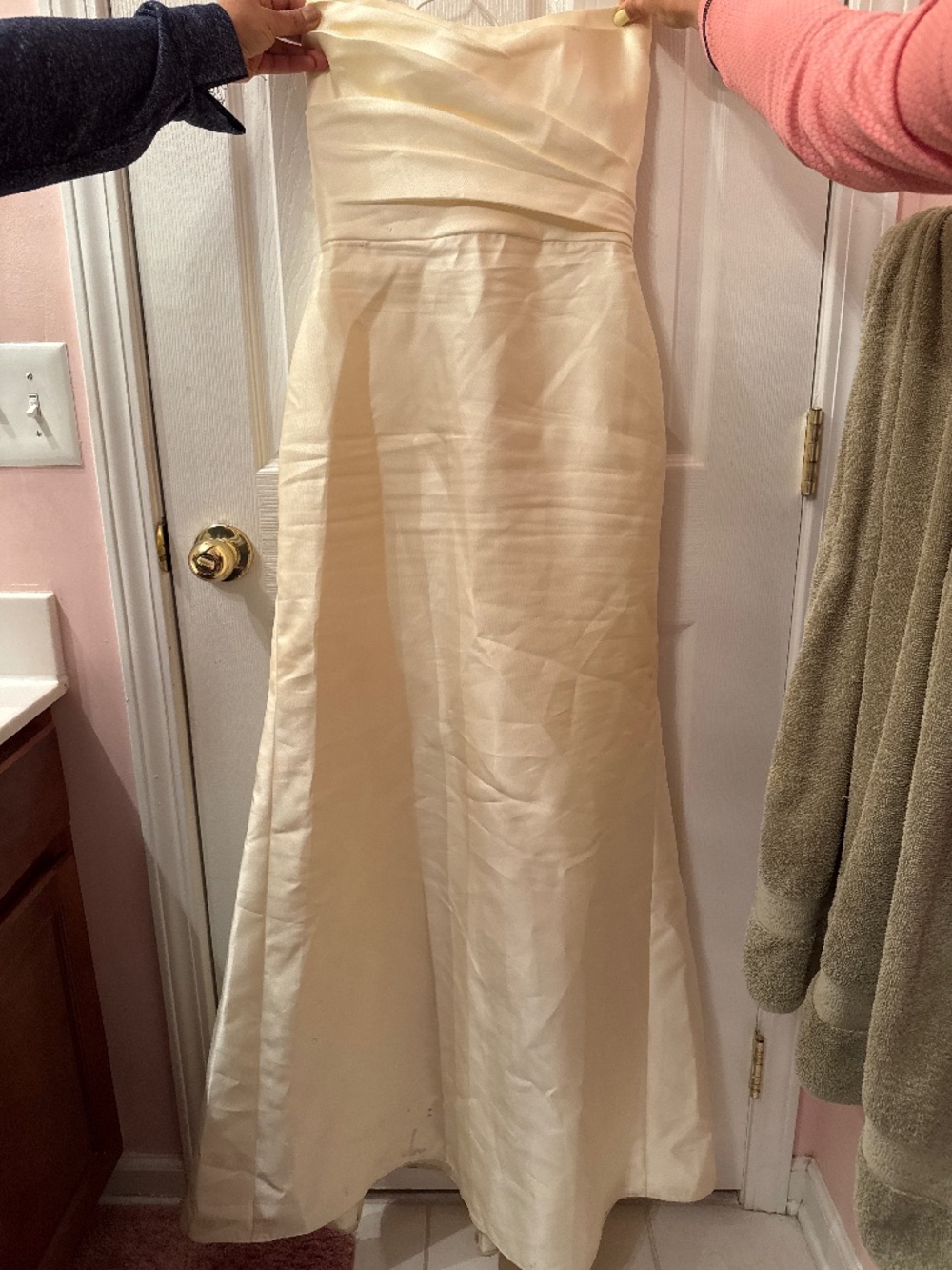 Dessy Group Butter Yellow Bridesmaid Dress